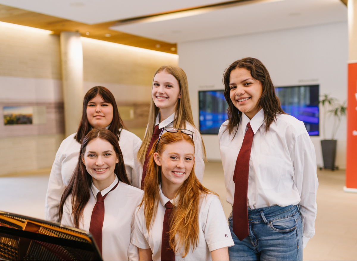 St. Regis Secondary School - a private high school affiliated with UBC - students group photo